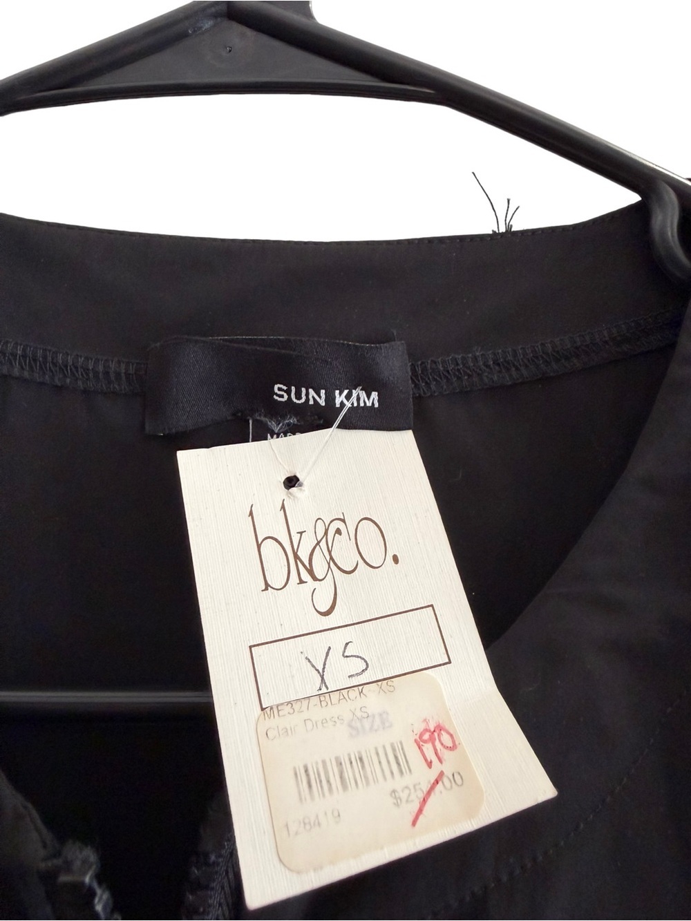 NWT SUN KIM Claire Dress Black Size XS - Picture 8 of 9